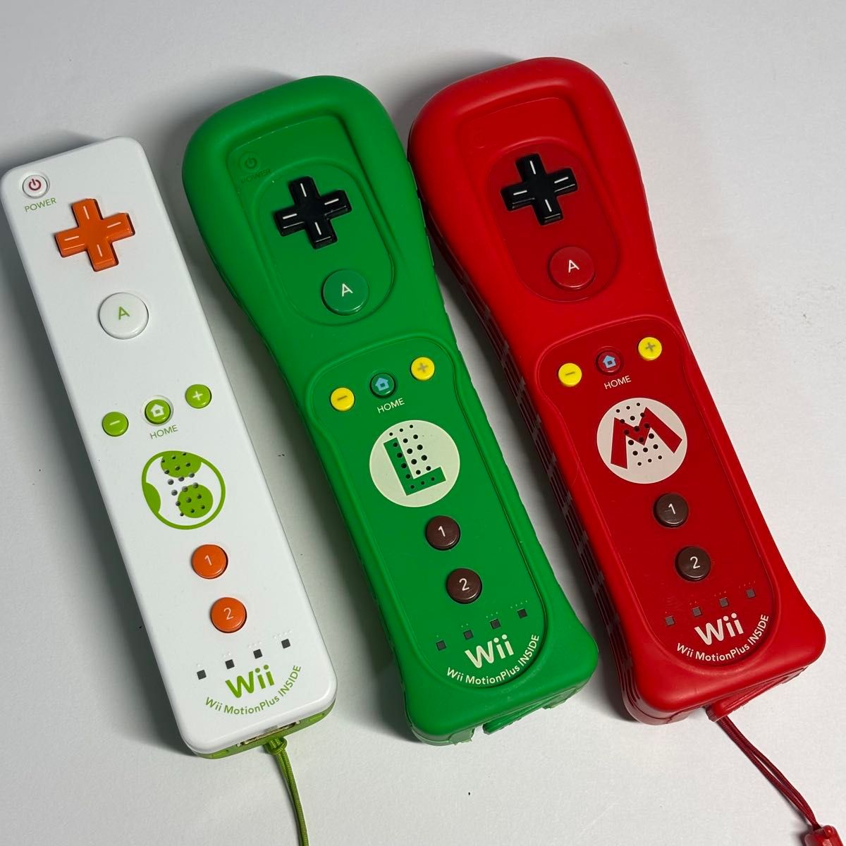 wiiリモコンプラス マリオ＆ルイージ2本（カバーストラップ付き） 除菌