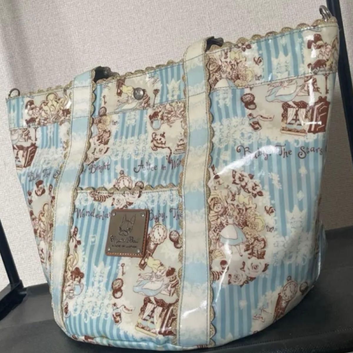 日本未発売】Disney プルート ビッグフェイス キャンバス トートバッグ