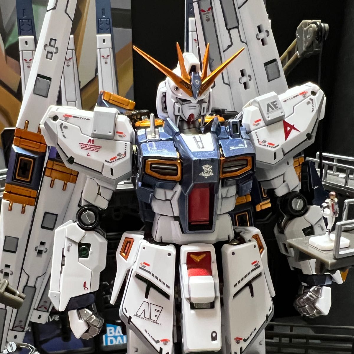 EG νガンダム 二次元彩色 二次元塗装 1/144 プラモデル 完成品