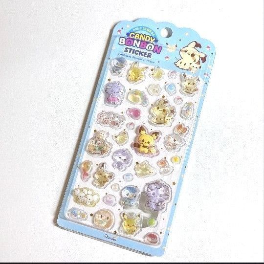 新品未開封 韓国限定 ポケモン バブル ステッカー パープル