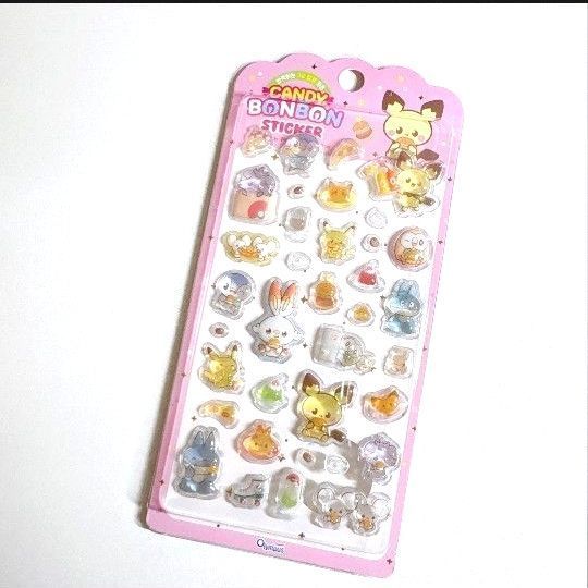 新品未開封 韓国限定 ポケモン バブル ステッカー パープル