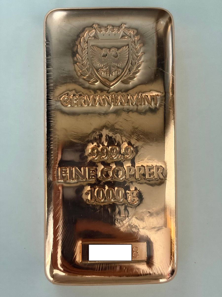 純度保証】純銅バー 地金 インゴッド1ポンドインゴット 4本セット