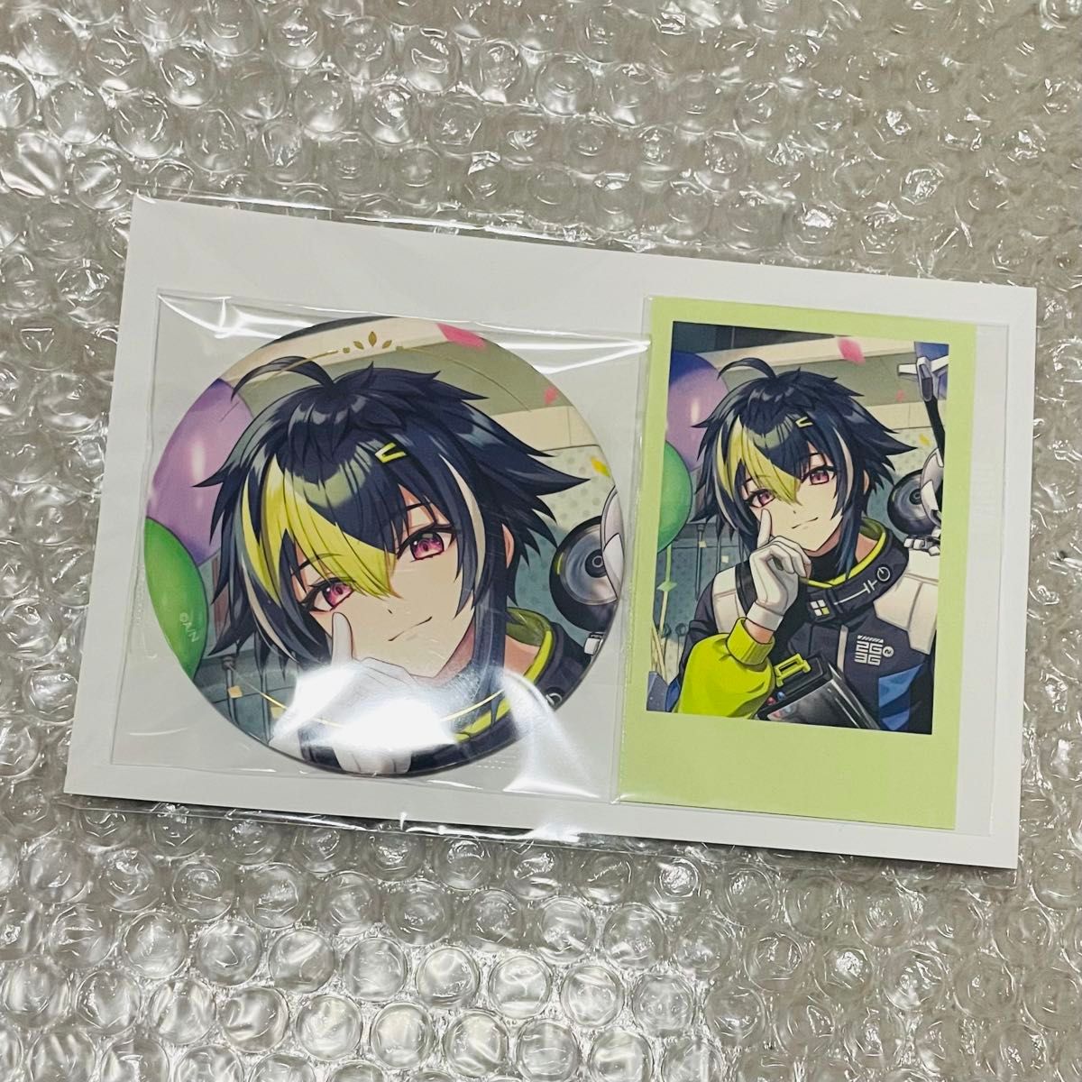 にじさんじ 剣持刀也 誕生日グッズ 2024 缶バッジ チェキ風カード 缶