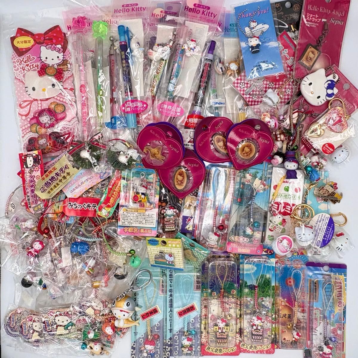 関西限定 ご当地 キティ キャンディアクリルキーホルダー 10個セット