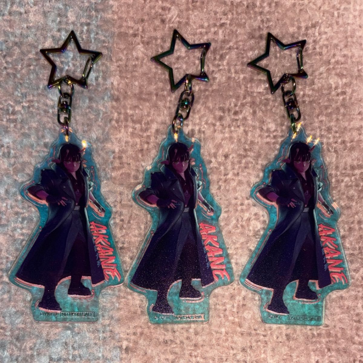 銀河特急ミルキーサブウェイ アカネ 連結キーホルダー アクリル