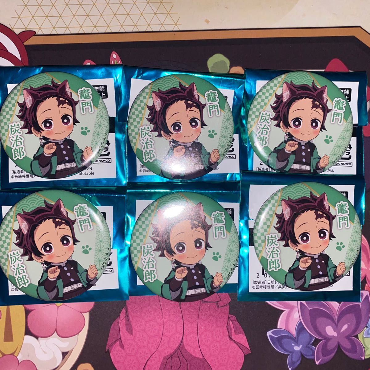 鬼滅の刃 ナンジャタウン 時透無一郎 特別任務 缶バッジ グリッター