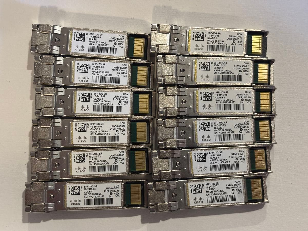 Finisar FTLF1318P3BT-H8 モジュール 12個セット 現状渡し｜Yahoo