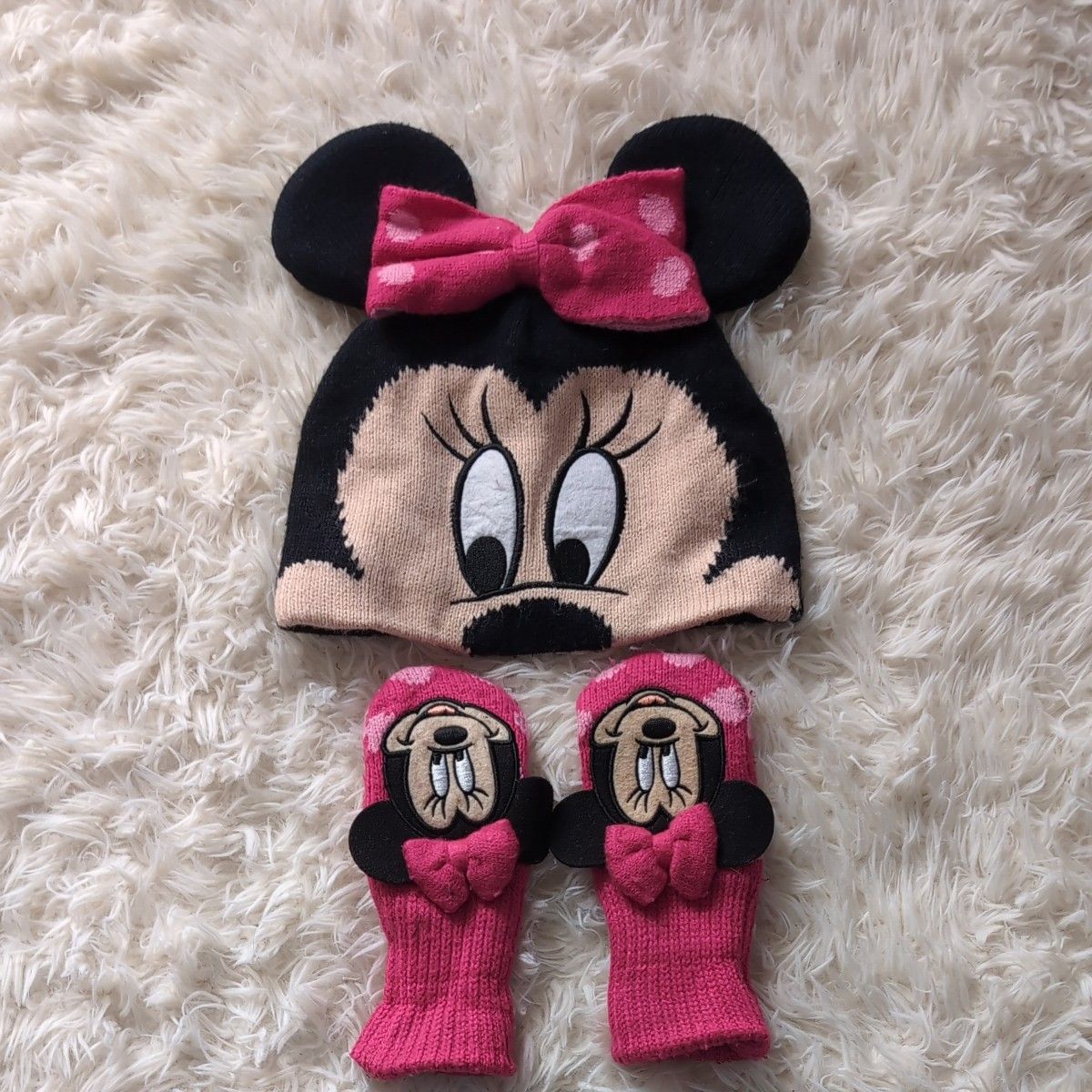 ディズニー ファンキャップ ミニー 黒ピンク｜Yahoo!フリマ（旧PayPay