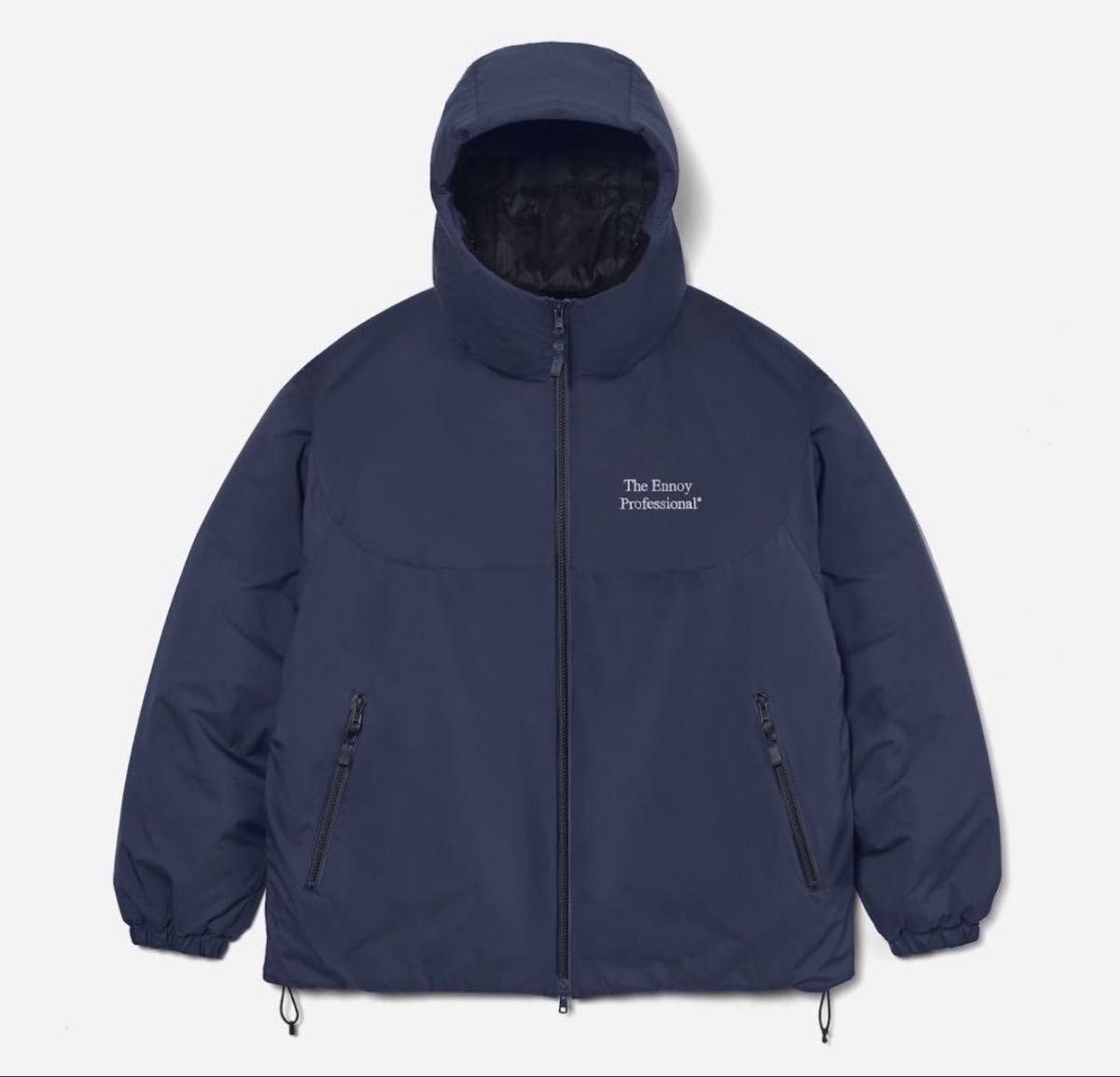 ENNOY PADDED NYLON HOODIE GRAY Mサイズ エンノイ グレー パデッド