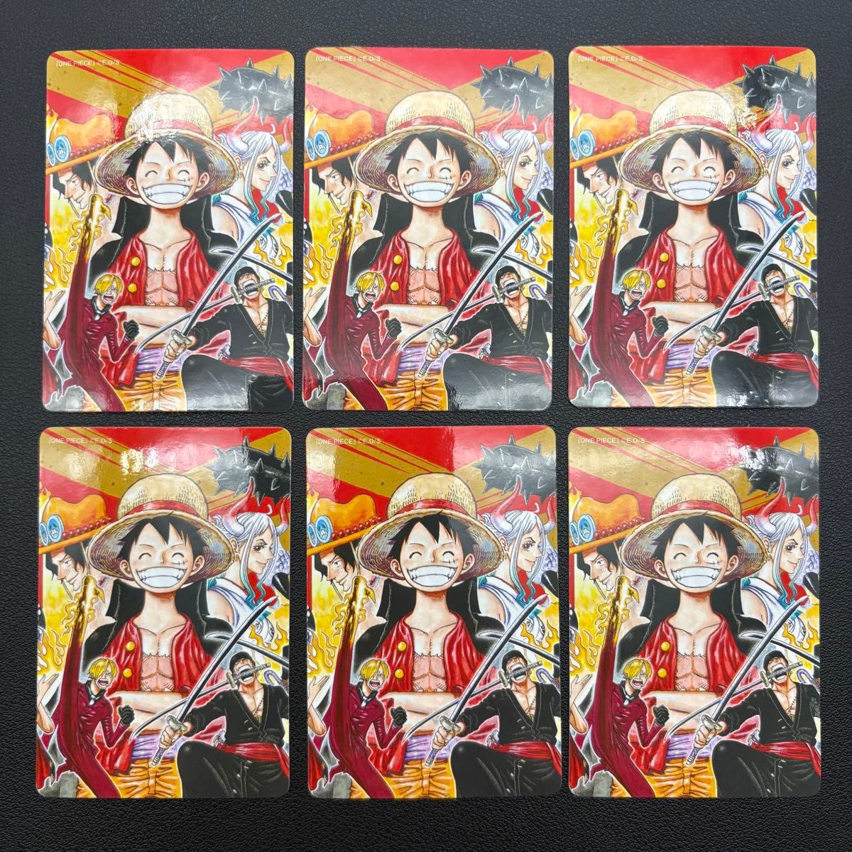 ワンピース ナツコミ イラスト ステッカー カード 6枚セット ONE PIECE