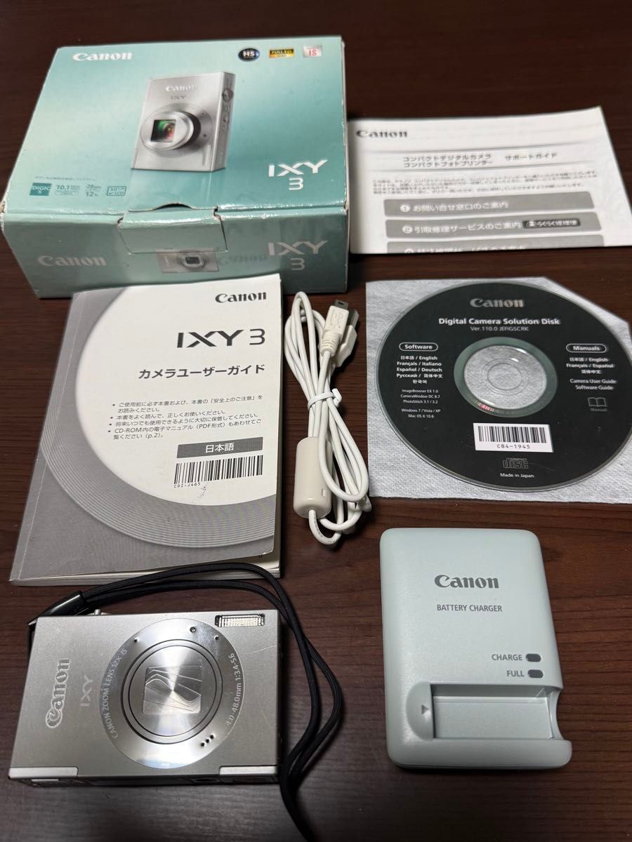 極美品】Canon IXY 640 シルバー 動作確認済 付属品多数 デジカメ
