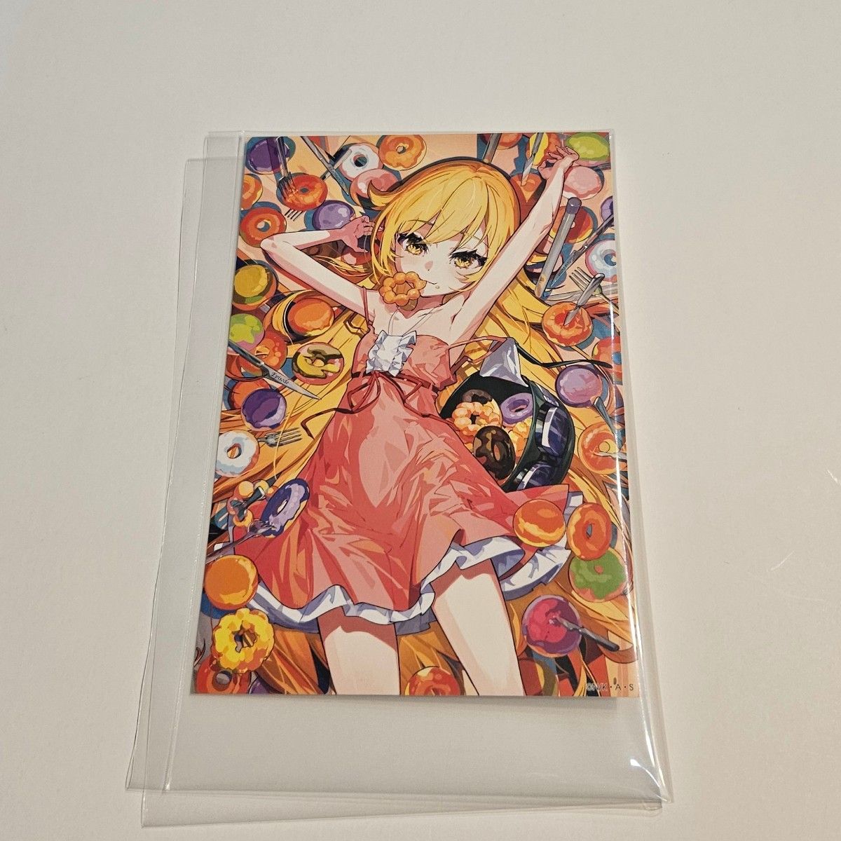 物語シリーズ 特典 花札柄 プロマイド ポストカード 千石撫子 忍野忍