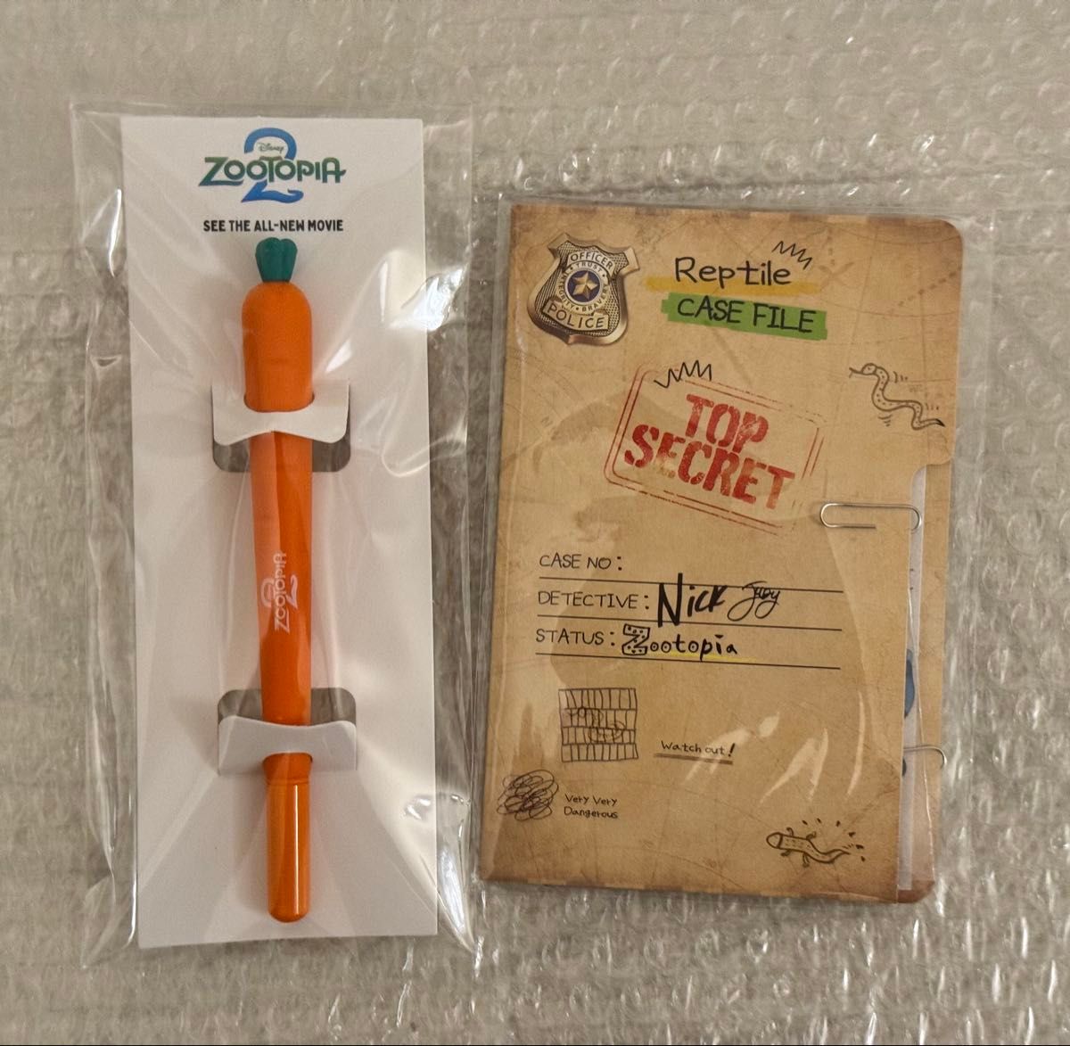 ズートピア 韓国 映画館限定 特典 ファイル＋にんじんペン｜Yahoo