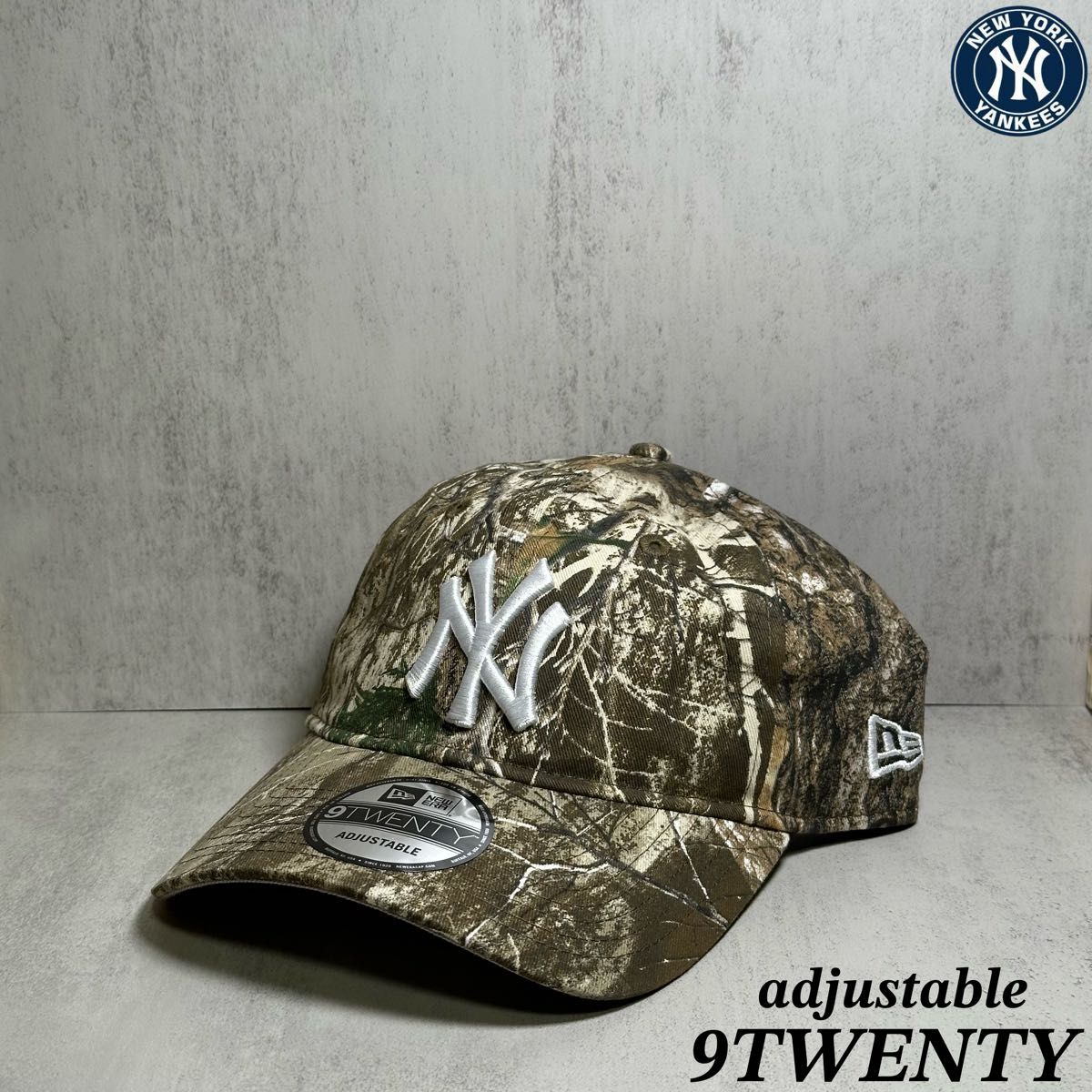 海外限定モデル】 NEWERA 9TWENTY ヤンキース リアルツリー ピンク