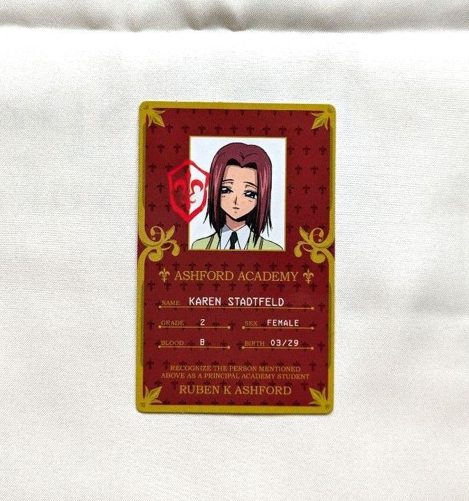 コードギアス 反逆のルルーシュ キャラポップストア 学生証カード
