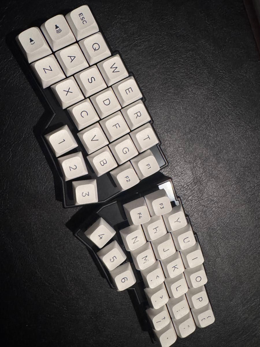 roBa セット 無線接続 左右分割 トラックボール キーボード 組立て済み