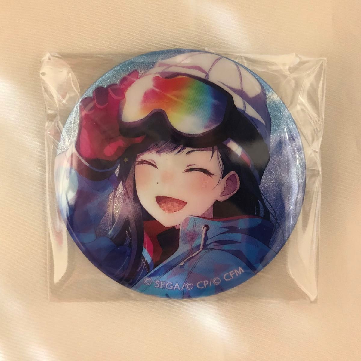 プロセカ グリッター 缶バッジ 6C 青柳冬弥 プロジェクトセカイ 缶