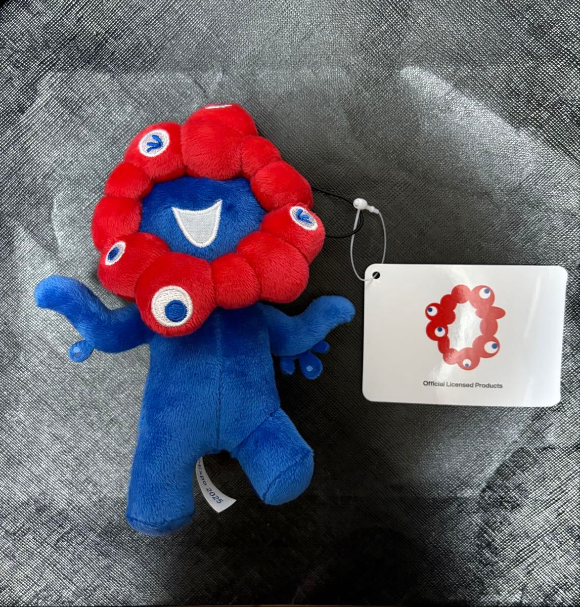 EXPO2025 ミャクミャク ゴム紐付きぬいぐるみ 2種セット 未使用