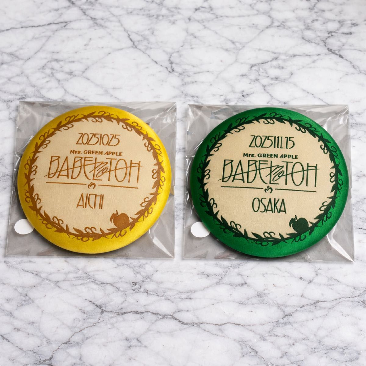 ミセス バベルの塔 福岡 トートバッグ ピクチャーチケット 缶バッチ