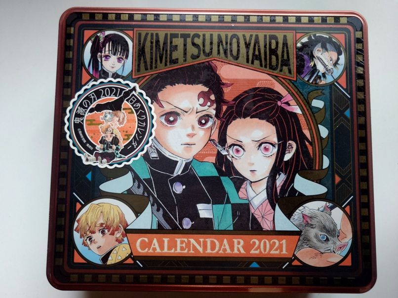鬼滅の刃 コミックカレンダー2021 特製缶入り 日めくりカレンダー 竈門