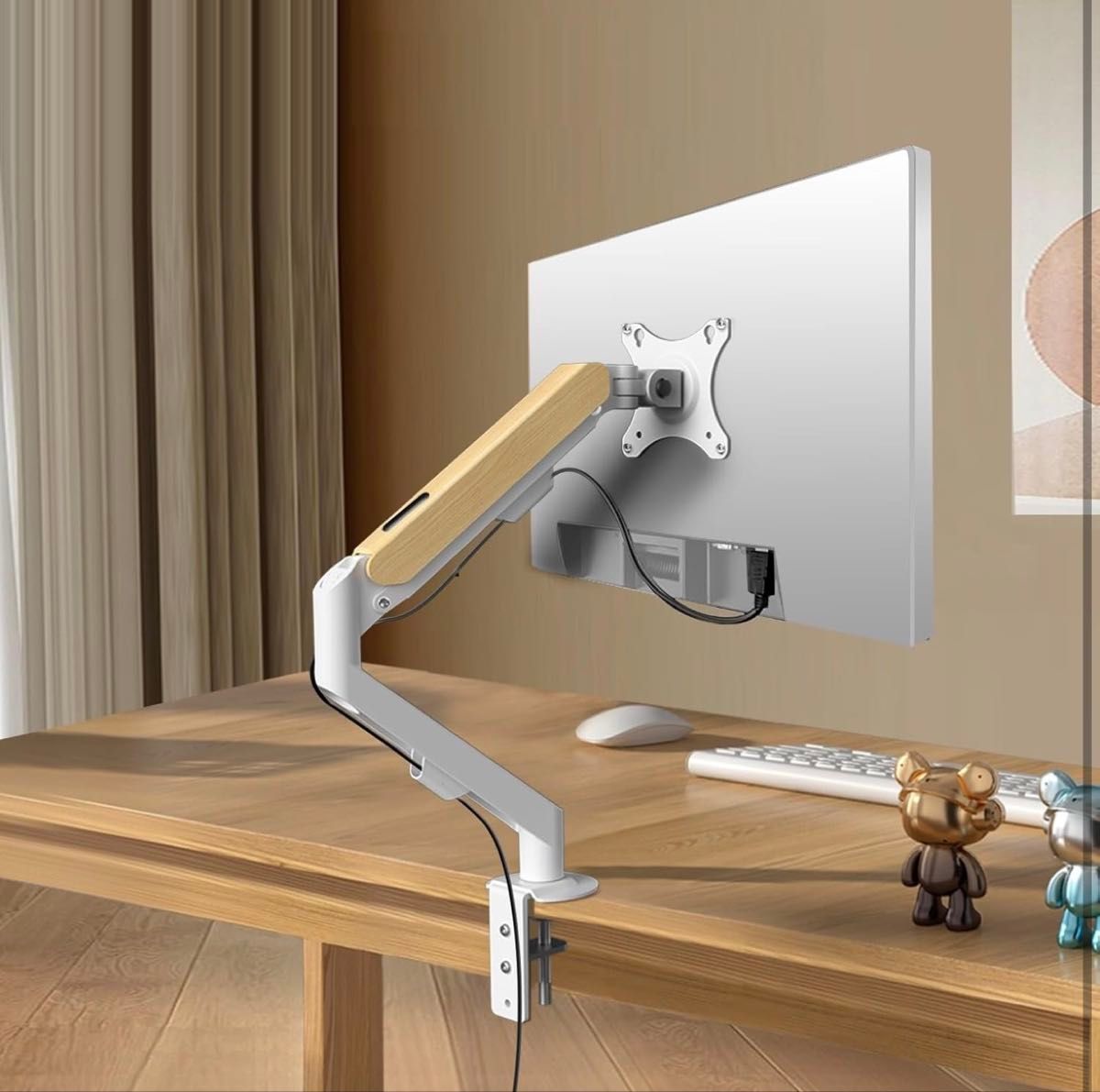 Lumen MA-GS207BK ガススプリング式 2面液晶ディスプレイアーム