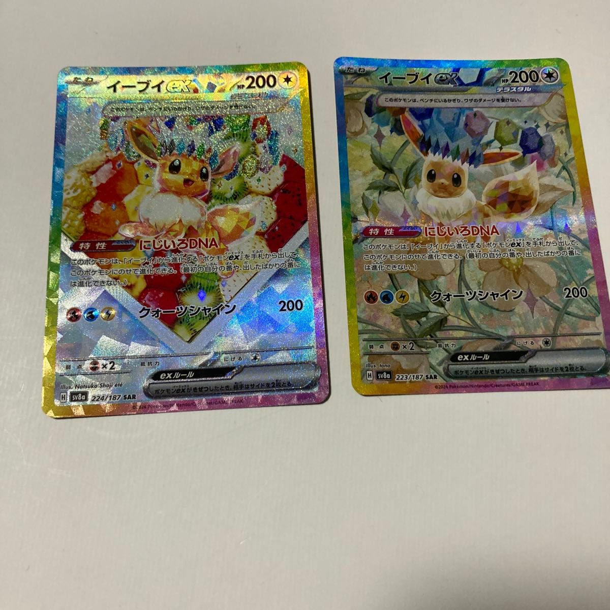 ポケモンカード テラスタルフェスex ゴットパック ブイズ SARセット 9