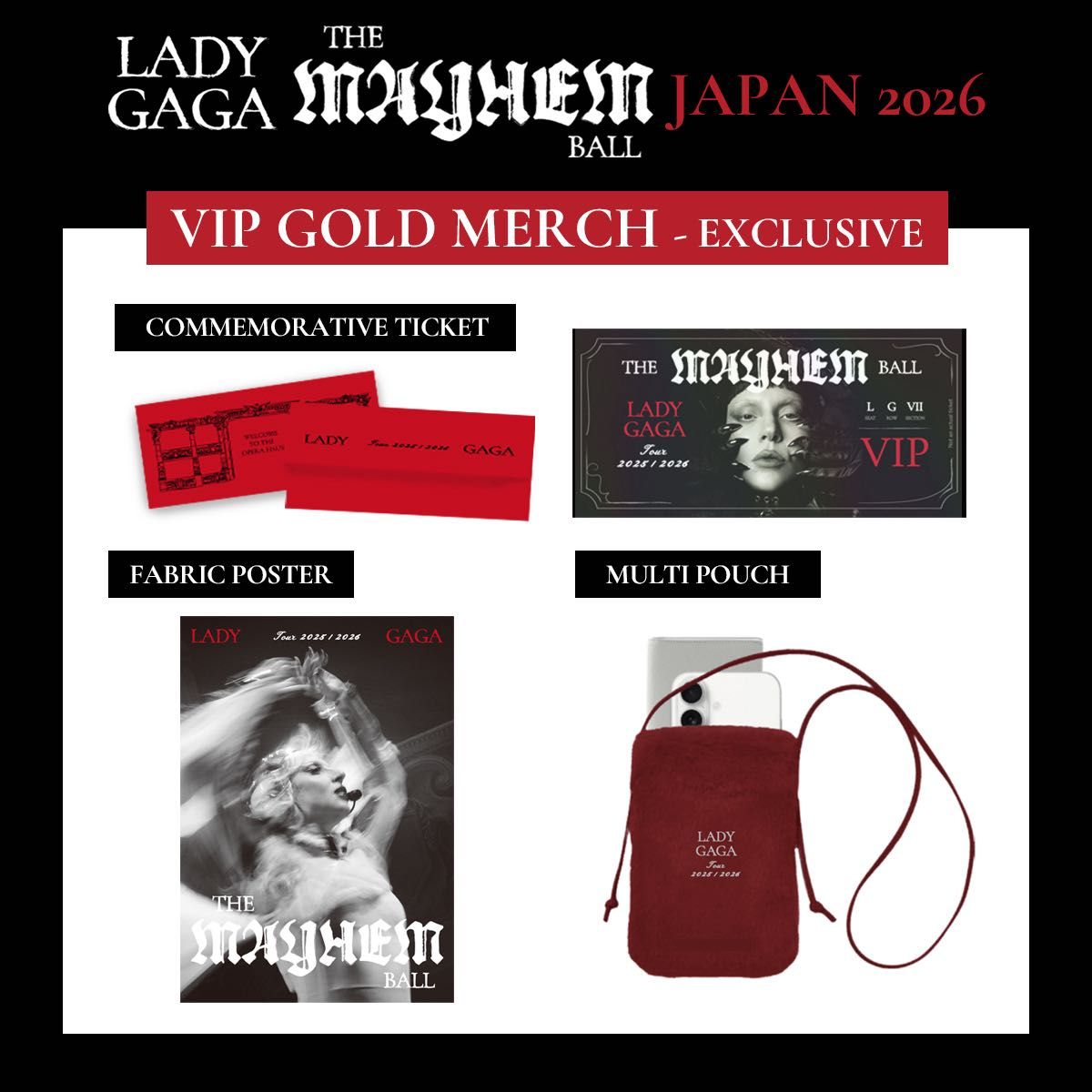 LADY GAGA THE MAYHEM BALL グレートート&VIPシルバー席特典｜Yahoo
