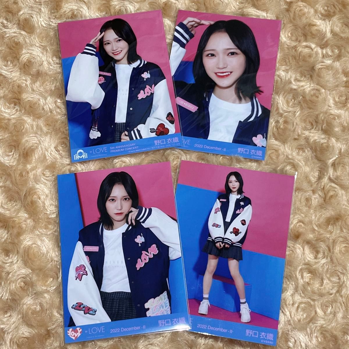 LOVE イコラブ 野口衣織 生写真 仲直りシュークリーム 赤帯 白帯