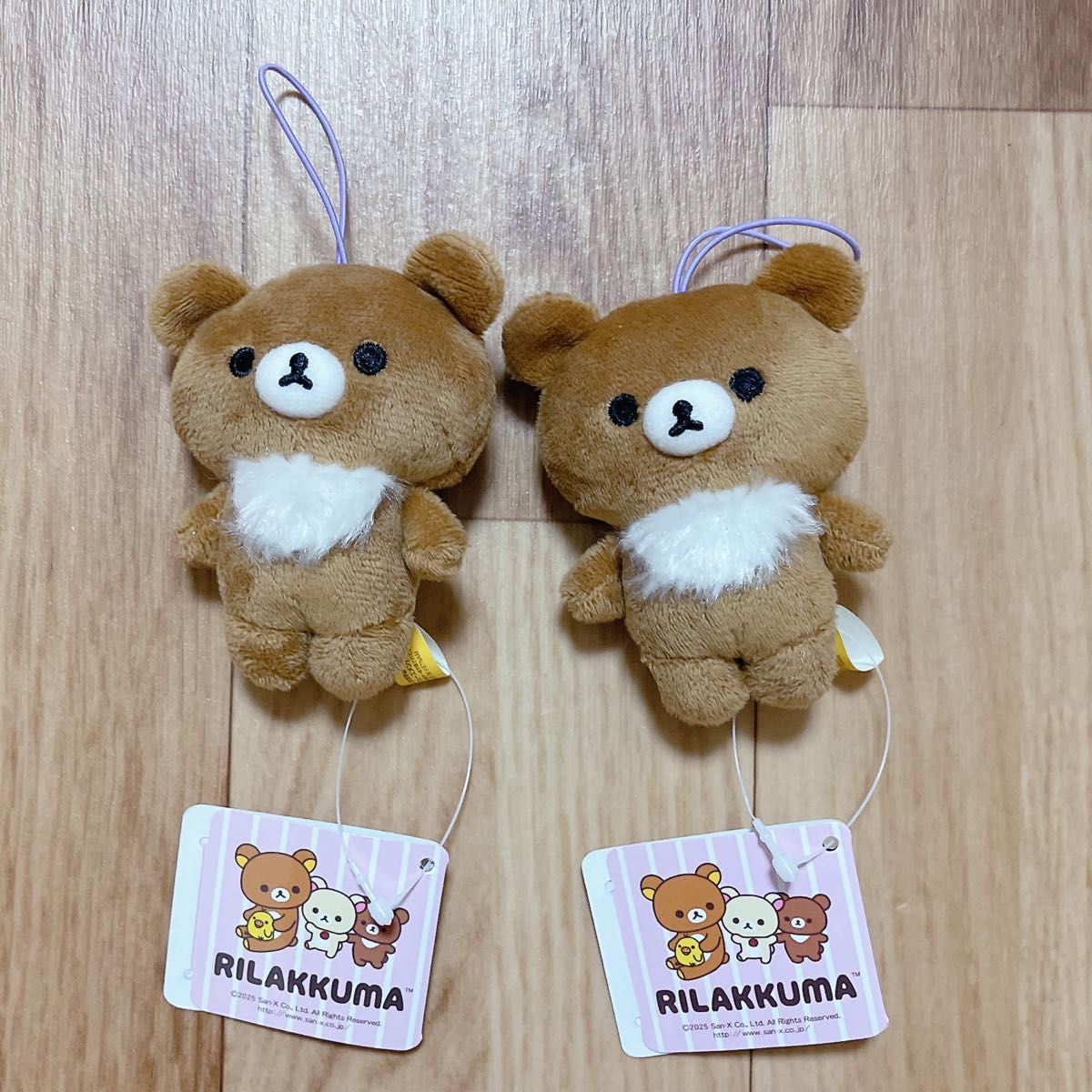 新品 タグ付き】2個セット リラックマ チャイロイコグマ ゴムひも付き