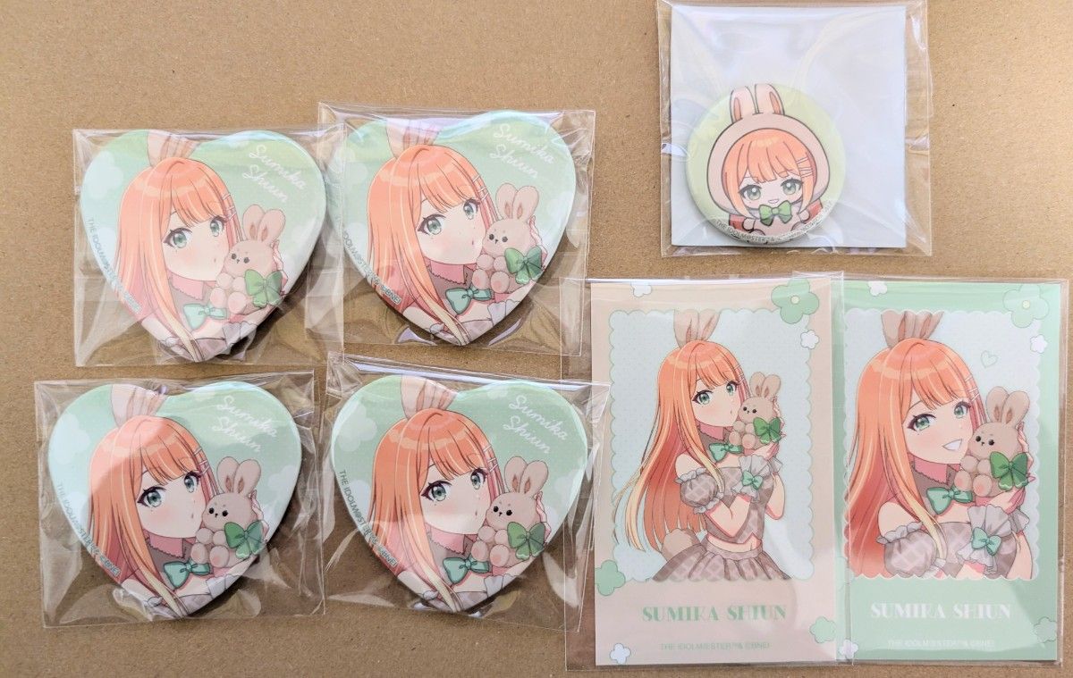 学園アイドルマスター GiGO Lady Rabbit ハート缶バッジ 特典クリア