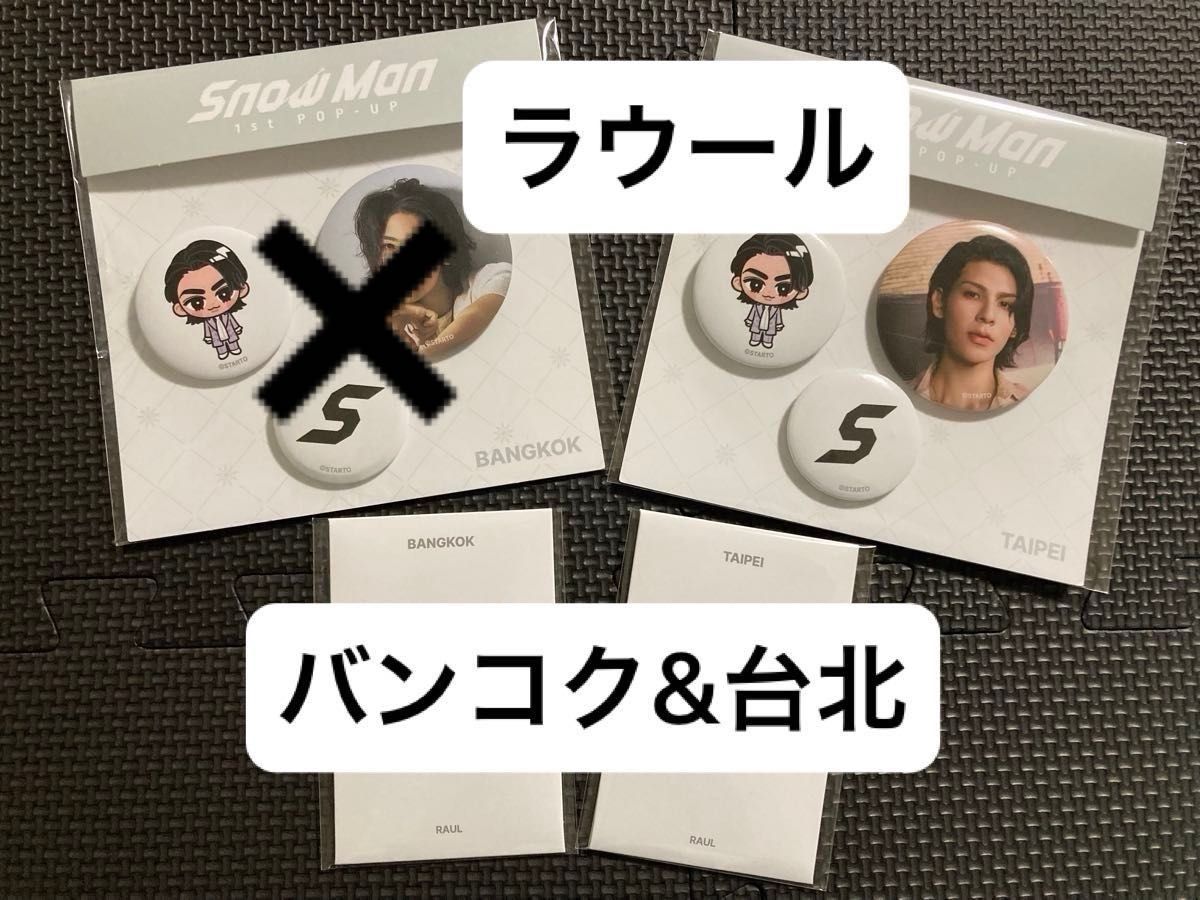 台北 SnowMan popup 9人 缶バッジセット コンプリート 缶バッジ
