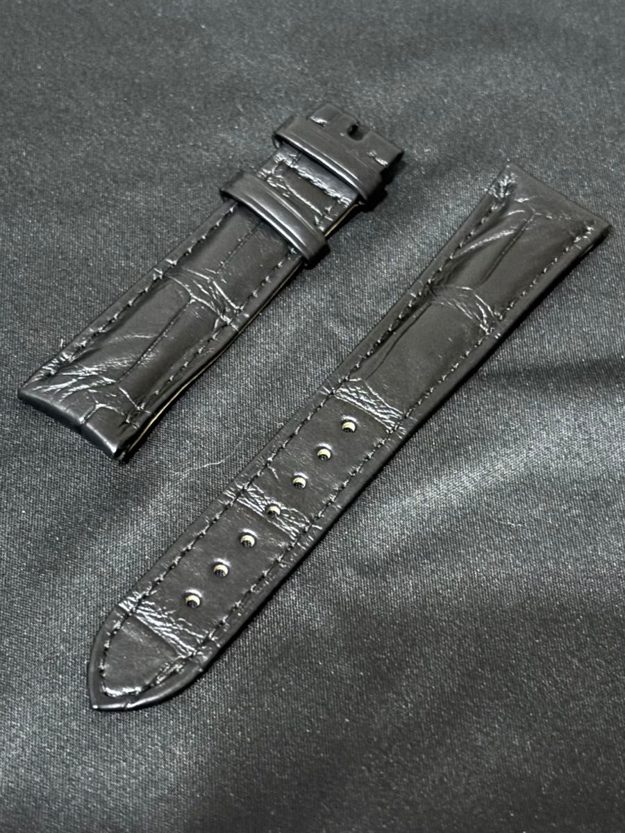 オメガ ツーピース ストラップ ダークブルー アリゲーターレザー