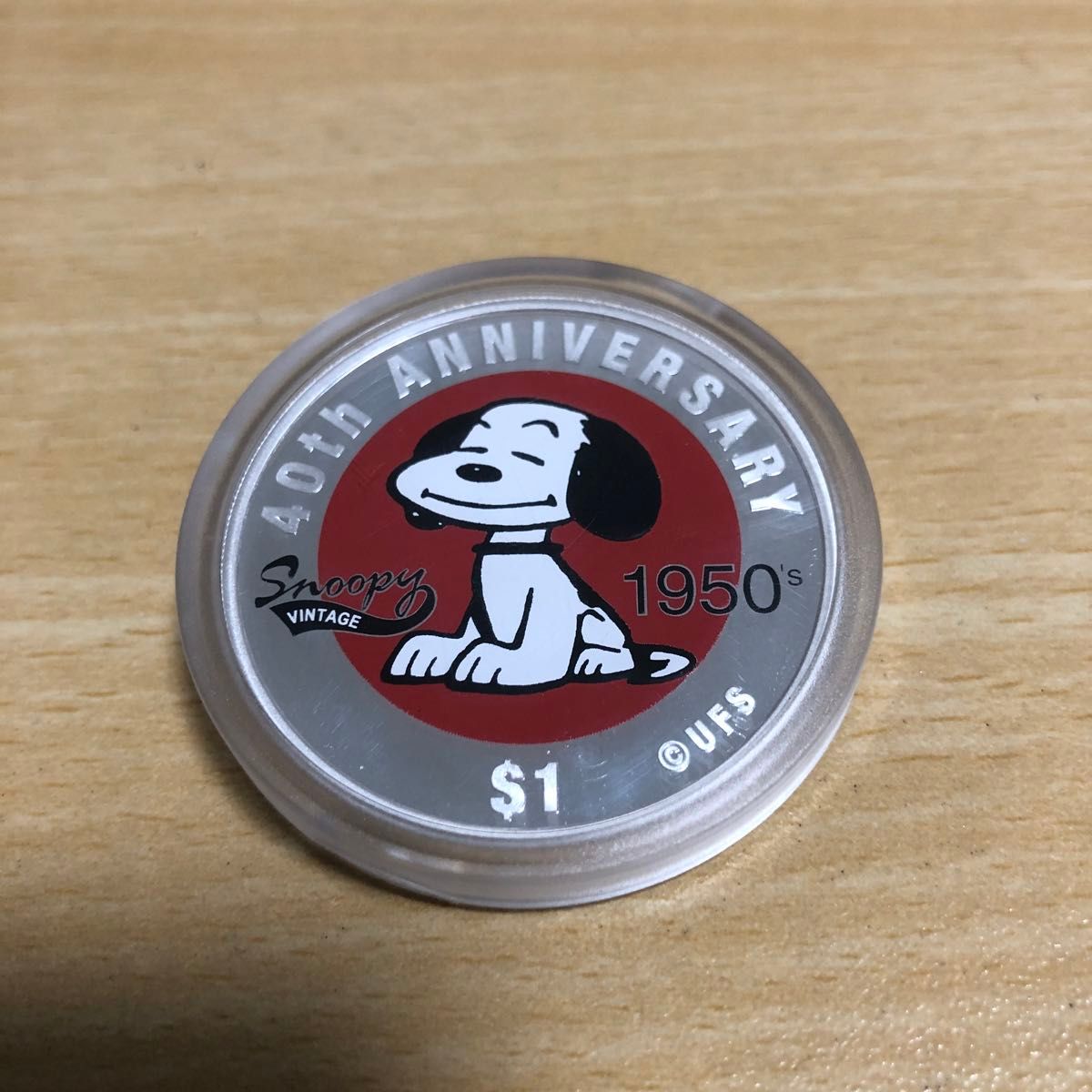 スヌーピー 1オンス 純銀メダル 999 silver TEP入り シルバーラウンド