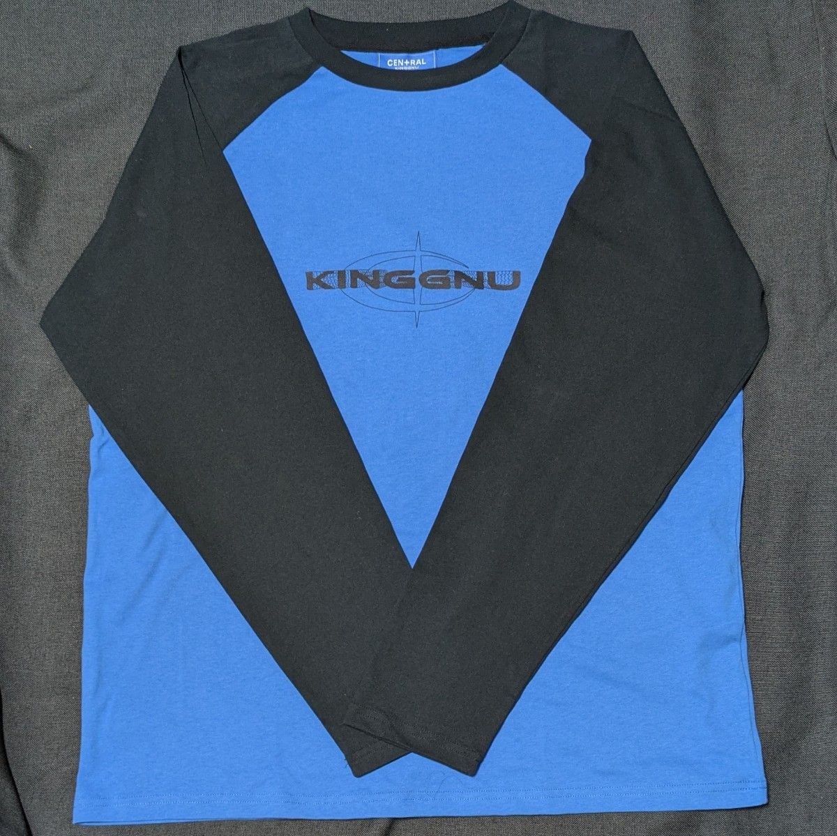 King Gnu セントラル ワッフル ロングスリーブ Tシャツ ロンT 青