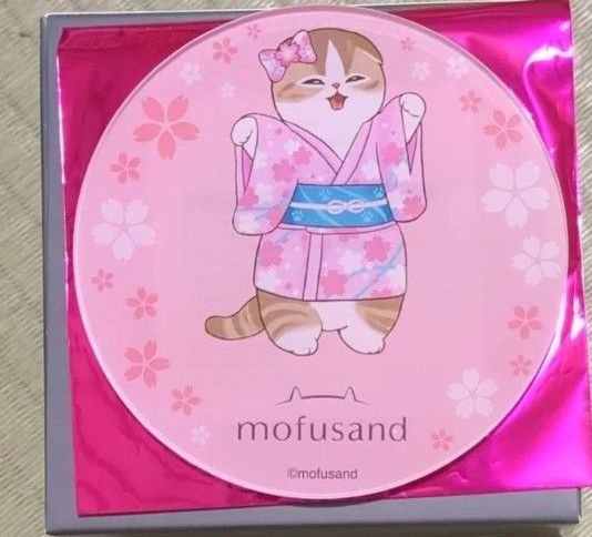 mofusand スカーフチャーム付きポーチ 桜満開 4種セット タイトー限定
