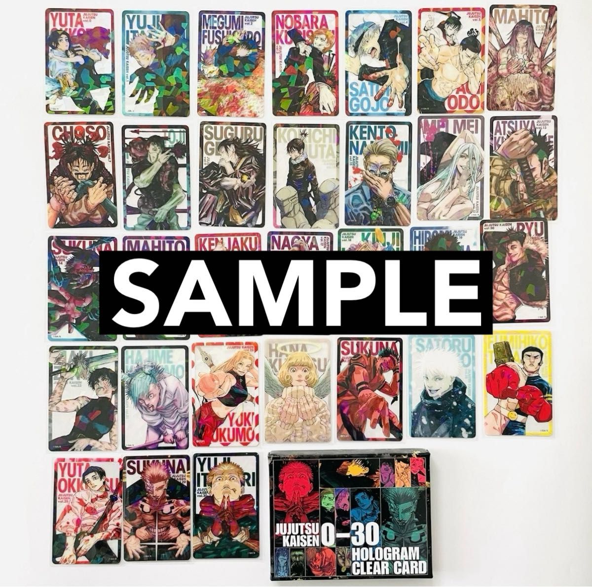 呪術廻戦 0～30 コミックス表紙 ホログラムクリアカード 未開封｜Yahoo