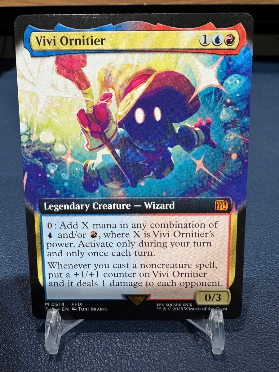 FF×MTG 迷える黒魔道士 ビビ 拡張 ボーダーレスfoil｜Yahoo!フリマ（旧