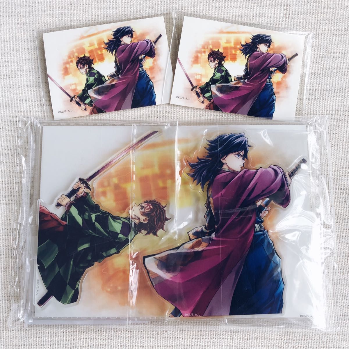 鬼滅の刃 c106 くじ しのぶとカナエ アクリルスタンドキット 描き