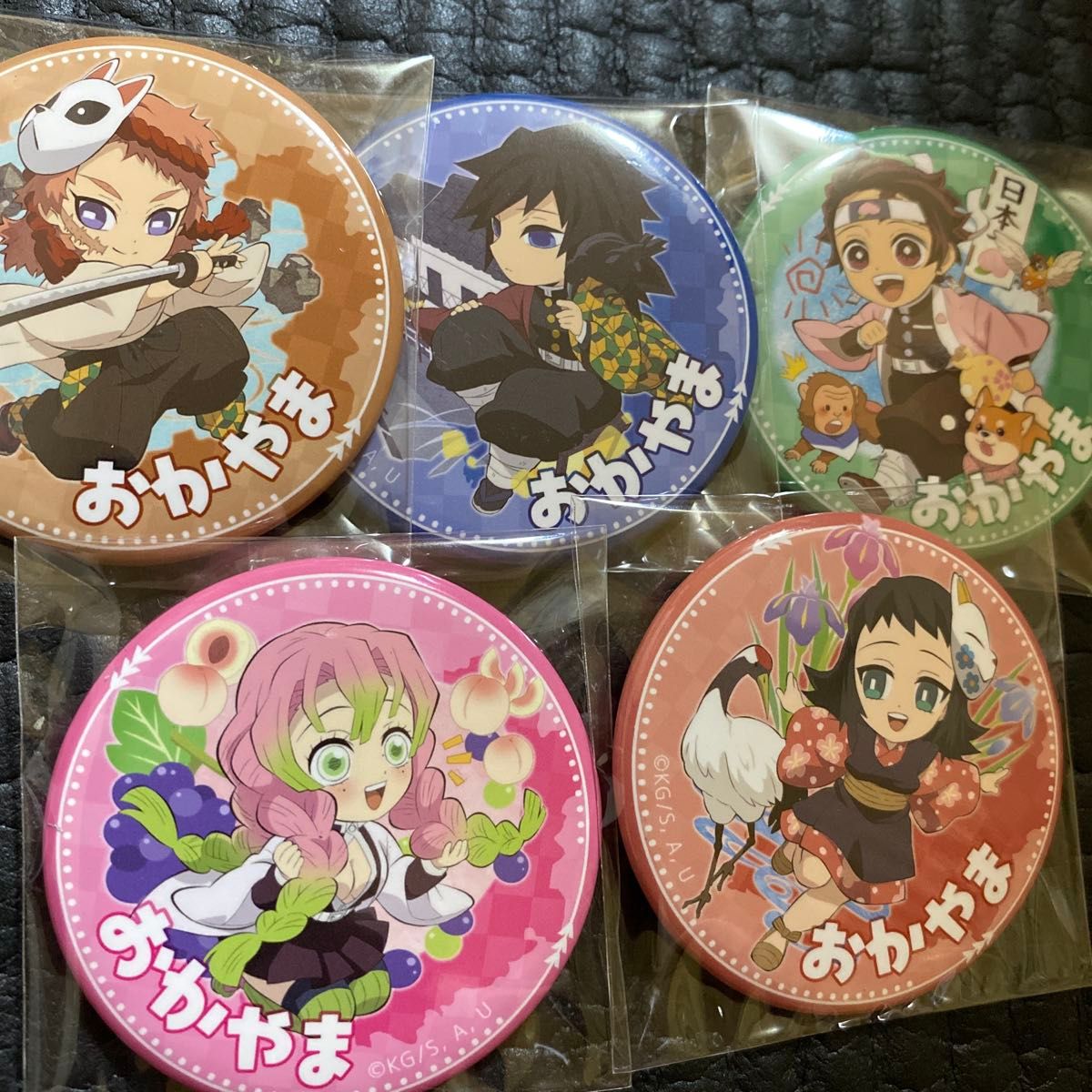 鬼滅の刃 TOGO2 岡山 缶バッジ アクリルスタンド 錆兎 2点セット 鬼滅