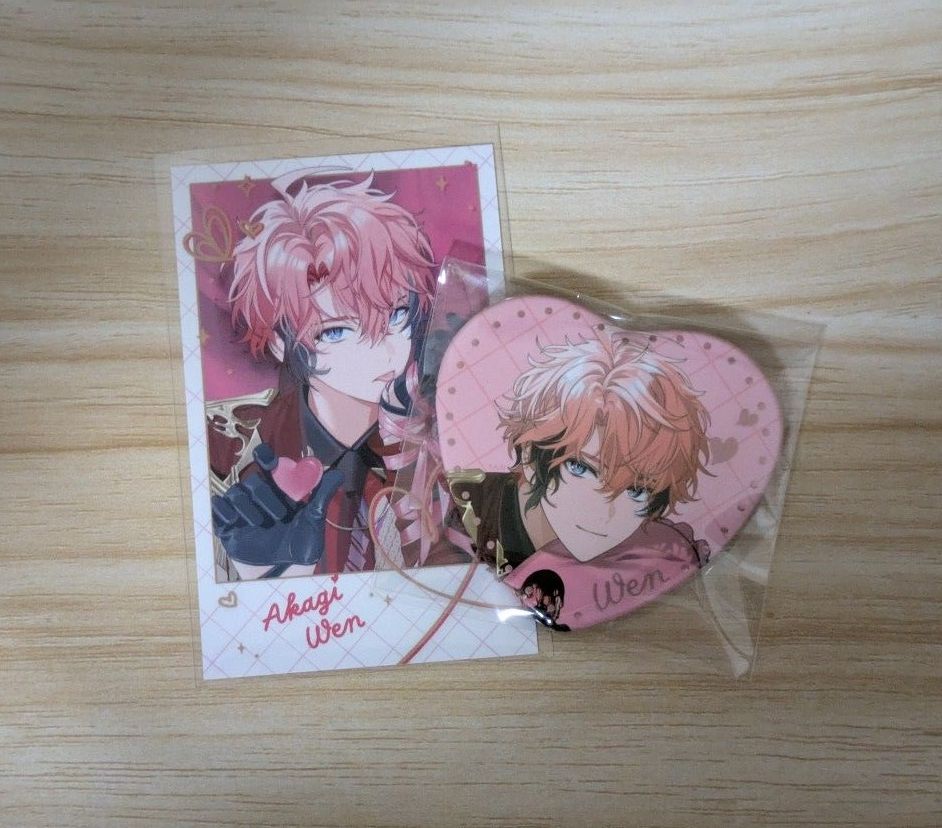 缶バッジ 赤城ウェン Melty Valentine にじさんじ バレンタイン Oriens