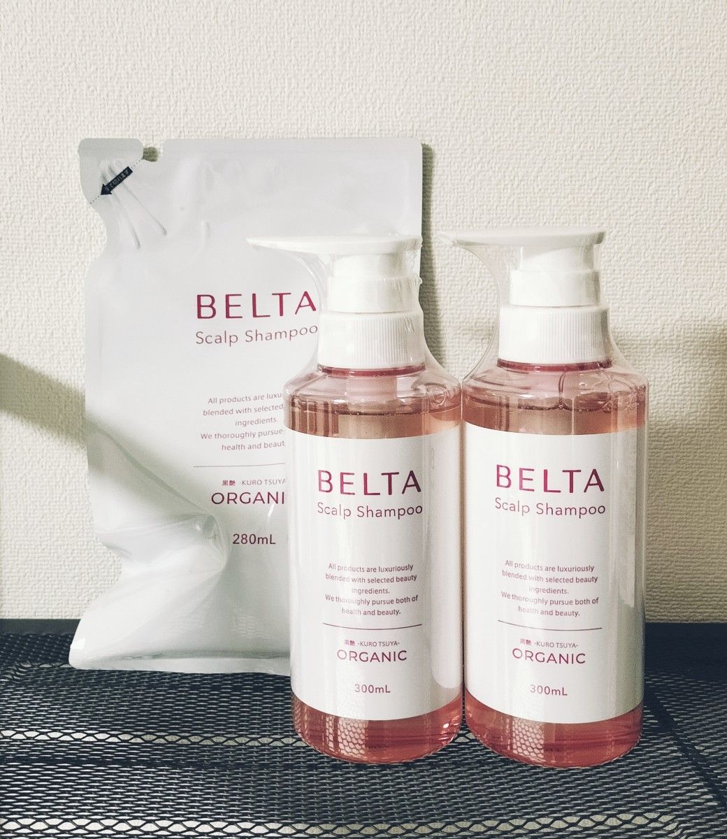 2袋】Belta スカルプシャンプー 280mL オーガニック オールインワン 詰
