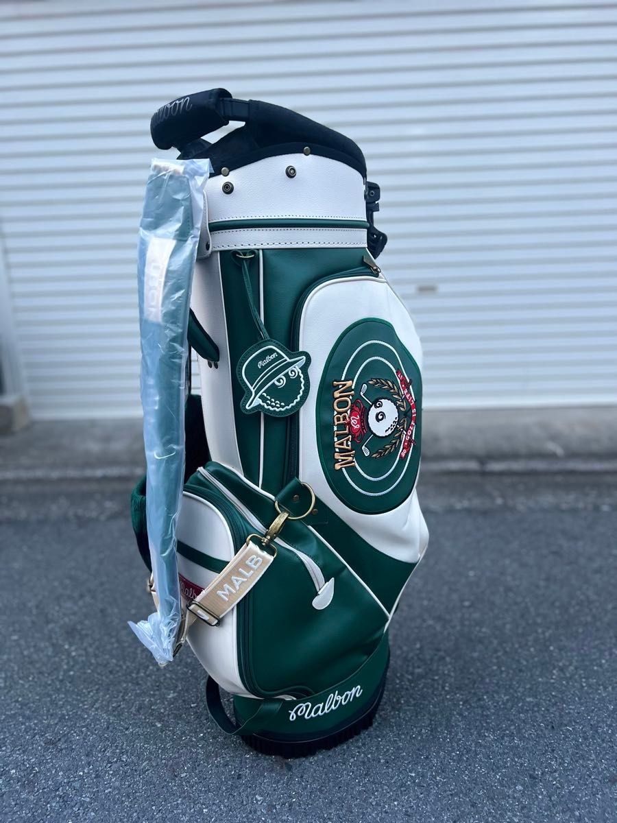 マルボンゴルフ malbon キャディバッグ 新品未使用 ブルー golf｜Yahoo