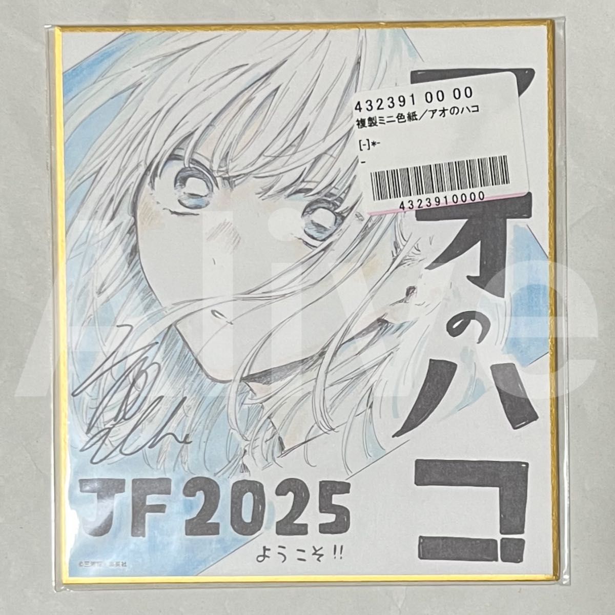 アオのハコ 複製ミニ色紙 鹿野千夏 定期購読者限定 応募者全員サービス