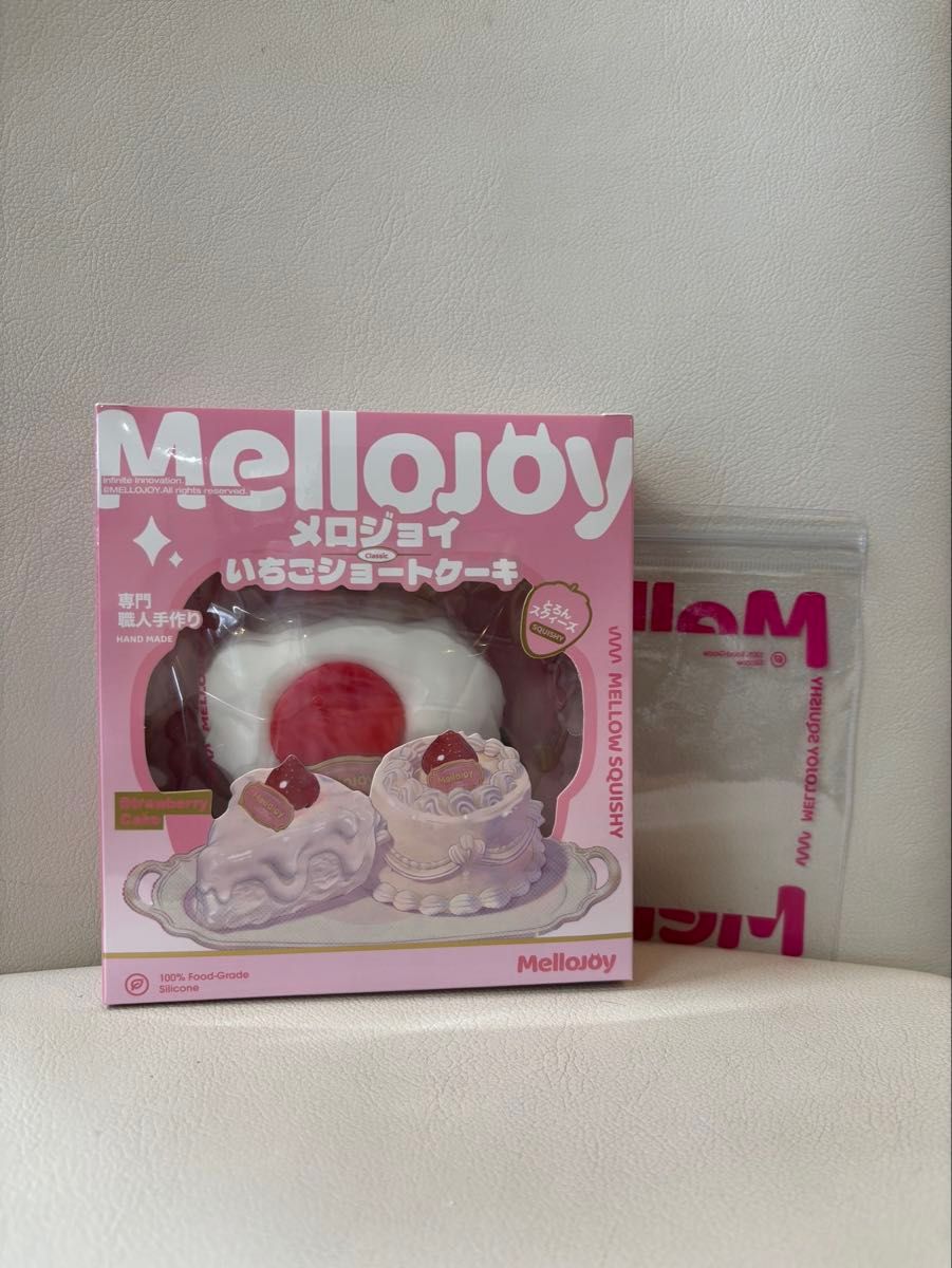 メロジョイ Mellojoy スクイーズ いちごショートケーキ スライス 1箱