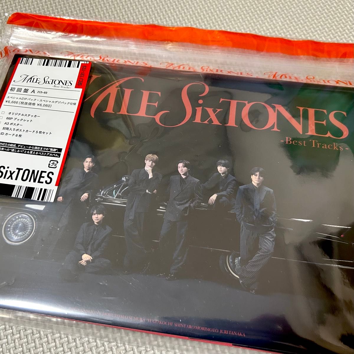 SixTONES MILESixTONES 初回盤AB CD+DVD 開封済 IDカード ステッカー