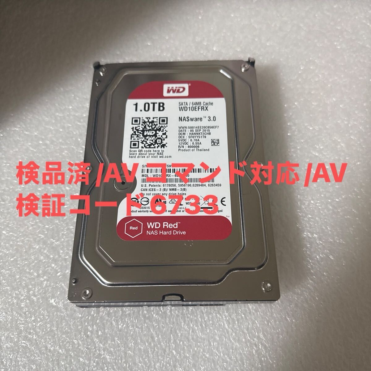 WESTERN DIGITAL WD10EFRX [1TB SATA600 5400] オークション比較