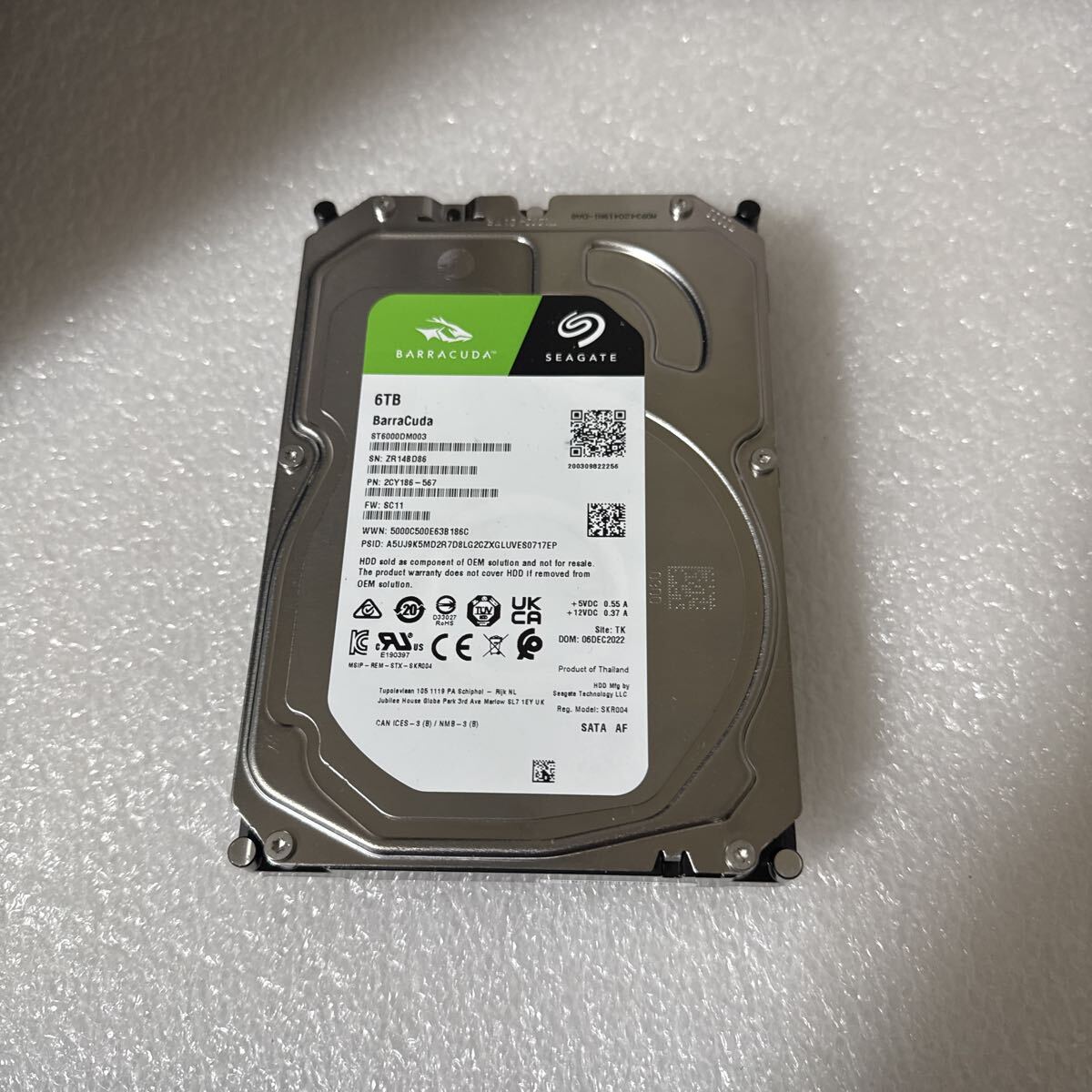 Seagate Barracuda 8TB HDD 使用時間 232時間｜Yahoo!フリマ（旧PayPay