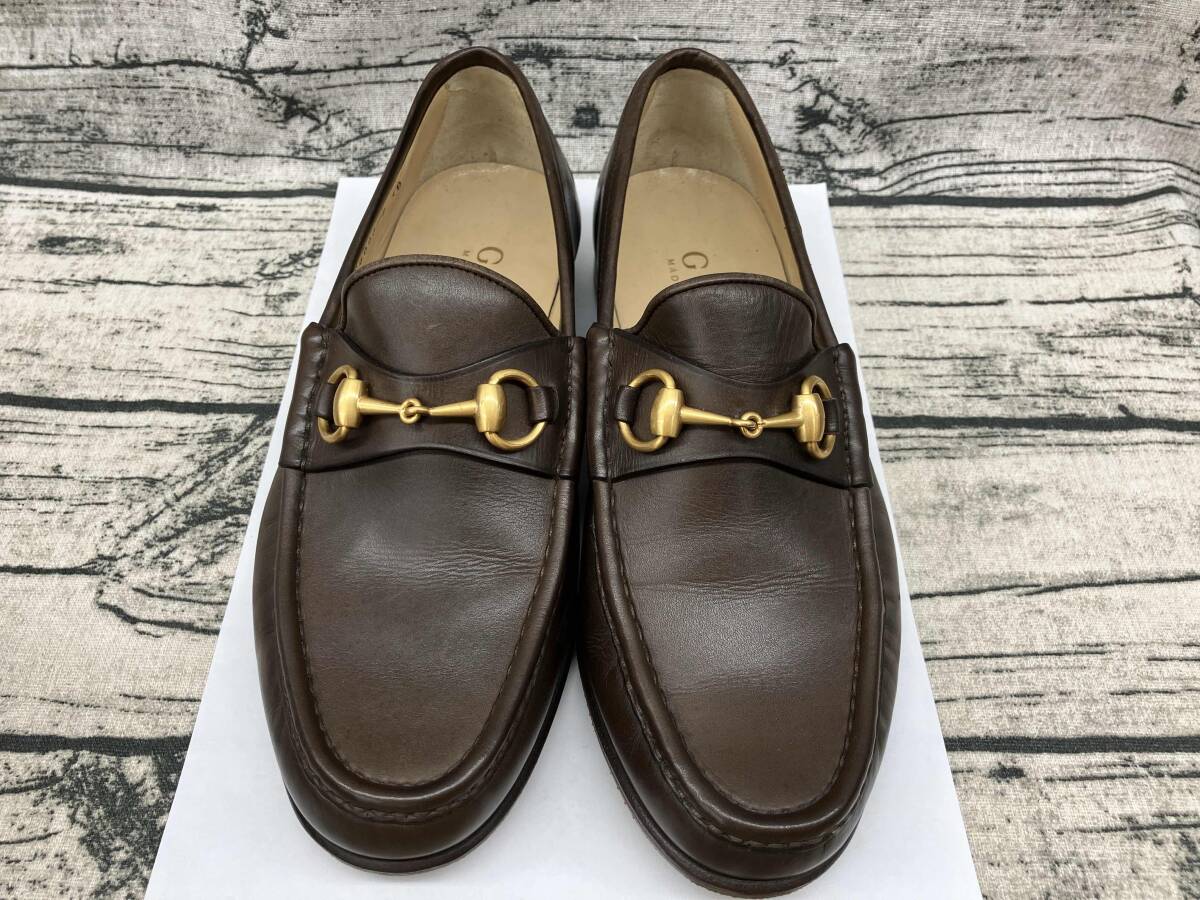 Yahoo!オークション -「gucci ビットローファー ブラウン