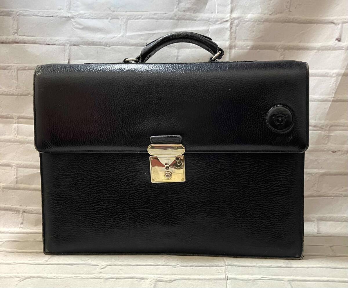 Yahoo!オークション -「ブリーフ」(かばん、バッグ) (ヴェルサーチ)の