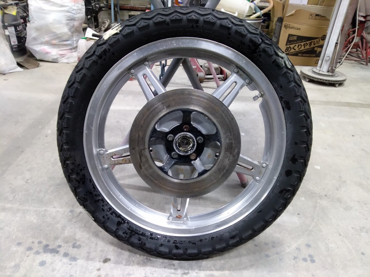 ドルガバ バブ ホイール CB250T CB400T ホーク 純正 フロント ホイール